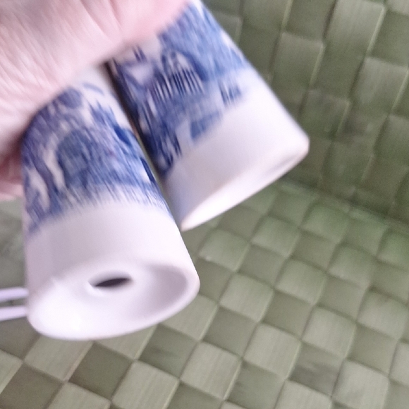 Blue and White Ceramic Salt and Pepper Shakers - Picture 8 of 14